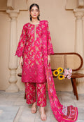 Rose Bloom | Printed & Embroidered Khaddar 3PC