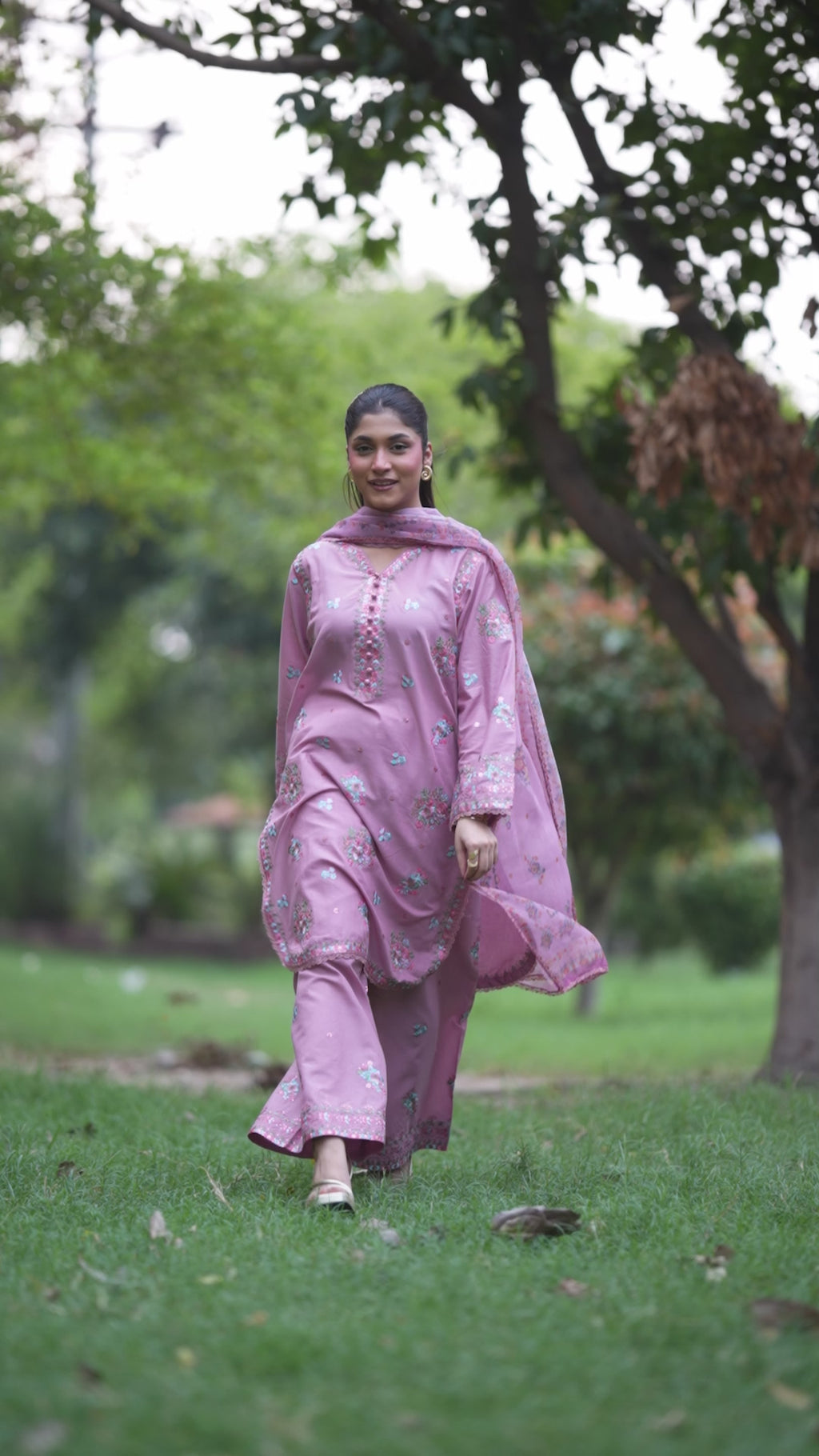 Rose Bloom Premium Embroidered 3 Piece Lawn Suit
