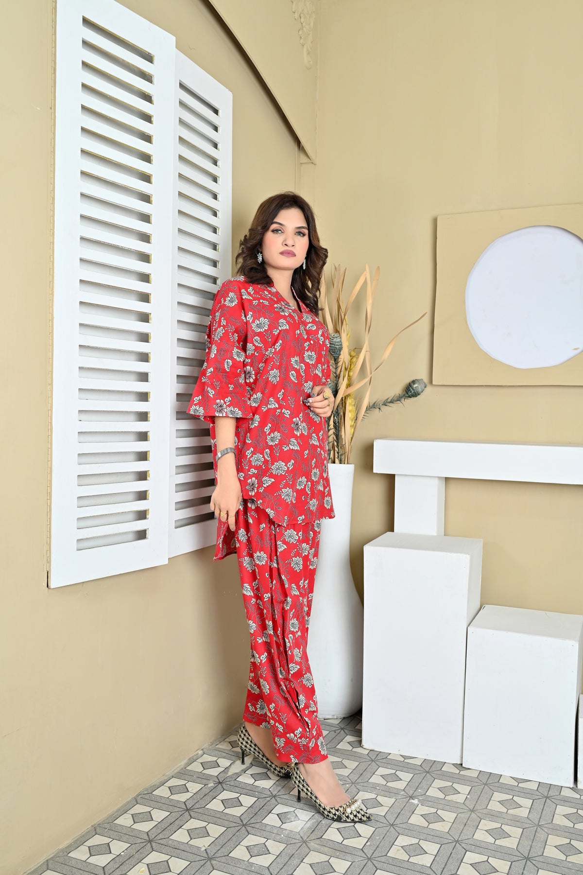 Crimson Bloom – Winter Khaddar Collection