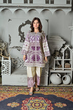 Royal Bloom Silk Suit